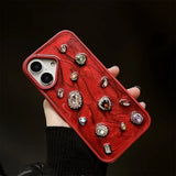 Boogzel Apparel Red Gemstones iPhone Case, view 3