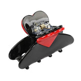 Boogzel Apparel Red Heart Mini Hair Claw, view 3