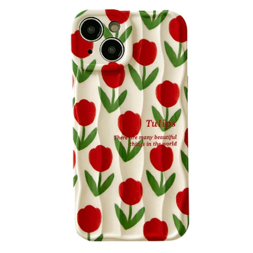 Boogzel Apparel Red Tulips iPhone Case