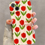 Boogzel Apparel Red Tulips iPhone Case, view 5