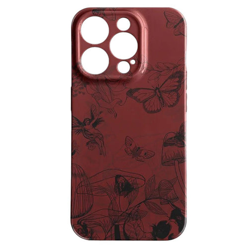 Boogzel Apparel Red Wine Butterfly iPhone Case