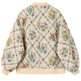 Boogzel Apparel Retro Floral Bomber Jacket, view 2