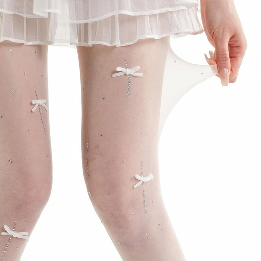 Boogzel Apparel Rhinestone Dragonfly Sheer Tights