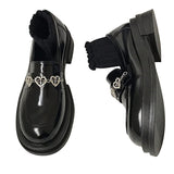 Boogzel Apparel Rhinestone Heart Loafers, view 2