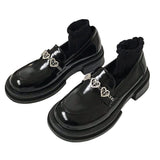 Boogzel Apparel Rhinestone Heart Loafers, view 4