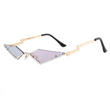 Boogzel Apparel Rhinestone Lightning Sunglasses, view 3