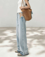 Boogzel Apparel Rhinestone Star Cutout Wide Leg Jeans, view 3