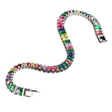Boogzel Apparel Rhinestone Tennis Bracelet, view 2
