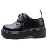 Boogzel Apparel Ribbon-Laced Chunky Platform Boots, view 3