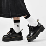 Boogzel Apparel Ribbon-Laced Chunky Platform Boots, view 4