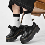 Boogzel Apparel Ribbon-Laced Chunky Platform Boots, view 5
