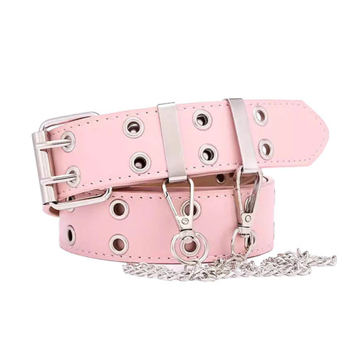 Boogzel Apparel Risk Business Pastel Chained Belt