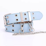 Boogzel Apparel Risk Business Pastel Chained Belt, view 2