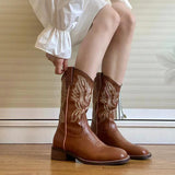 Boogzel Apparel Road To Rideout Embroidery Cowboy Boots, view 5