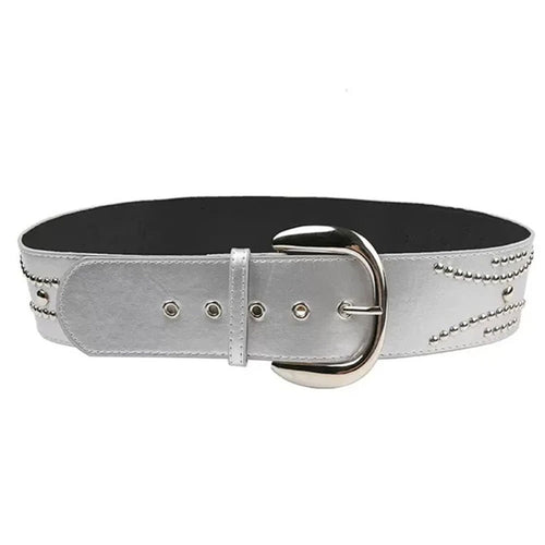 Boogzel Apparel Rock The Scene Metal Rivet Belt