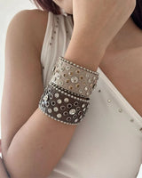 Boogzel Apparel Rock The Scene Studded Bracelet, view 5