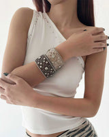 Boogzel Apparel Rock The Scene Studded Bracelet, view 6