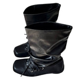 Boogzel Apparel Rogue Doll Lace-Up Slouch Boots, view 3