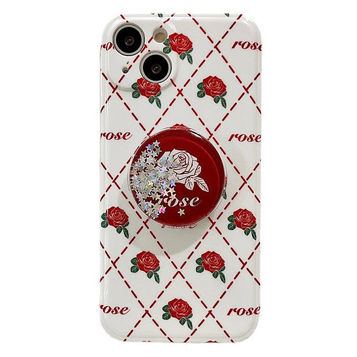 Boogzel Apparel Rose Argyle iPhone Case