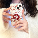 Boogzel Apparel Rose Argyle iPhone Case, view 3