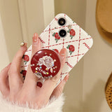 Boogzel Apparel Rose Argyle iPhone Case, view 5