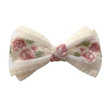 Boogzel Apparel Rose Embroidery Lace Hair Bow, view 2