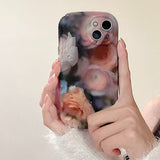 Boogzel Apparel Rose Oil Painting iPhone Case, view 3