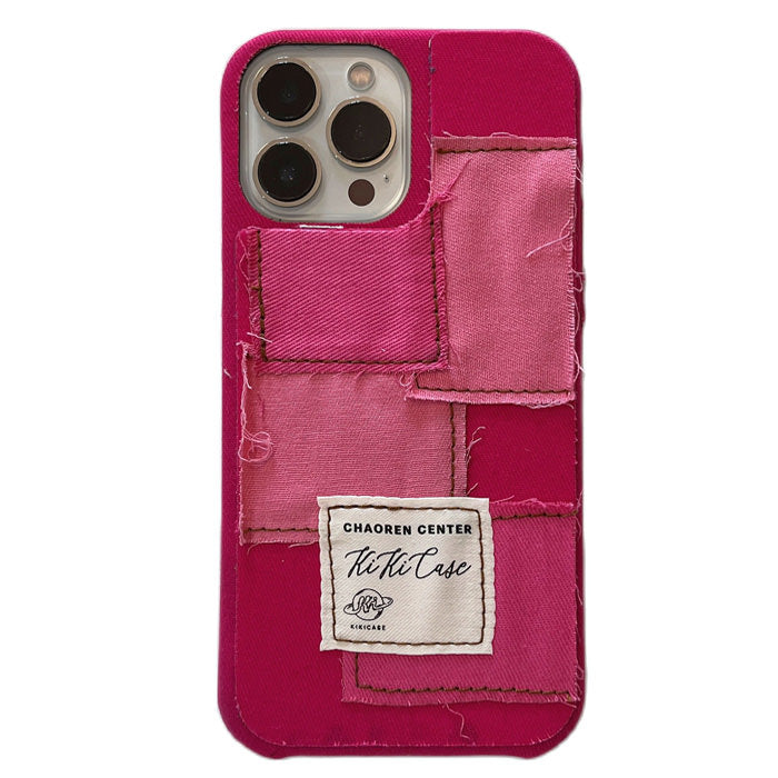Boogzel Apparel Rose Red Patchwork iPhone Case
