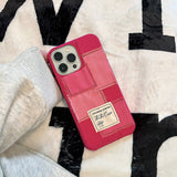 Boogzel Apparel Rose Red Patchwork iPhone Case, view 2