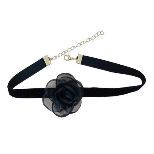 Boogzel Apparel Rose Velvet Choker