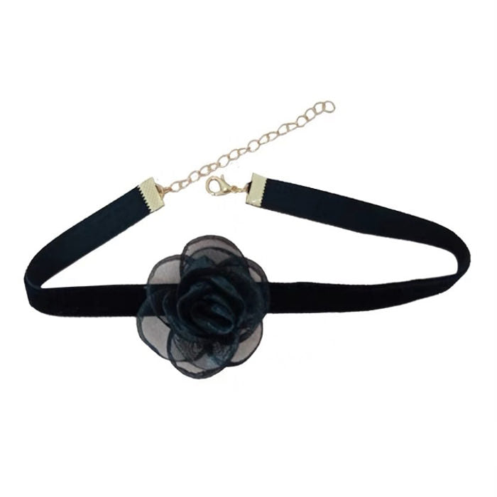Boogzel Apparel Rose Velvet Choker