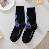Boogzel Apparel Roses Embroidery Socks, view 6
