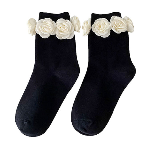 Boogzel Apparel Roses Ribbed Socks