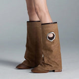 Boogzel Apparel Round Cutout High Shaft Boots, view 3
