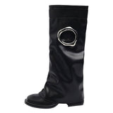 Boogzel Apparel Round Cutout High Shaft Boots, view 5