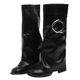 Boogzel Apparel Round Cutout High Shaft Boots, view 6