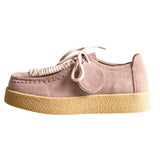 Boogzel Apparel Round Toe Suede Platform Lace Up Shoes, view 4