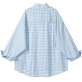 Boogzel Apparel Rue des Fleurs Pastel Plaid Loose Shirt, view 3