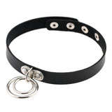 Boogzel Apparel Rule Breakers Leather Choker Necklace, view 2