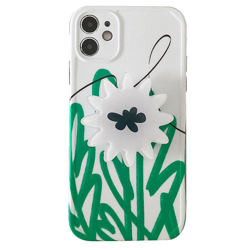 Boogzel Apparel Sage Green Flower iPhone Case