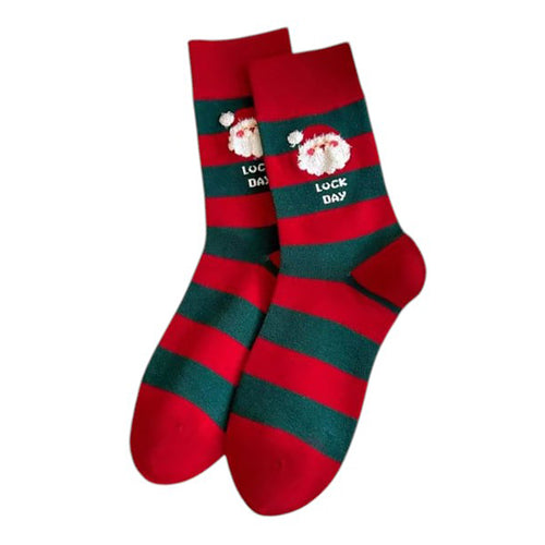 Boogzel Apparel Santa Striped Socks