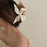 Boogzel Apparel Satin Bow Hair Claw, view 2