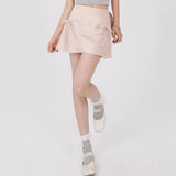 Boogzel Apparel Satin Mini Skirt with Bows, view 5