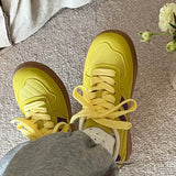 Boogzel Apparel Saturday School Sneakers in Yellow, view 5