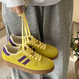 Boogzel Apparel Saturday School Sneakers in Yellow, view 6