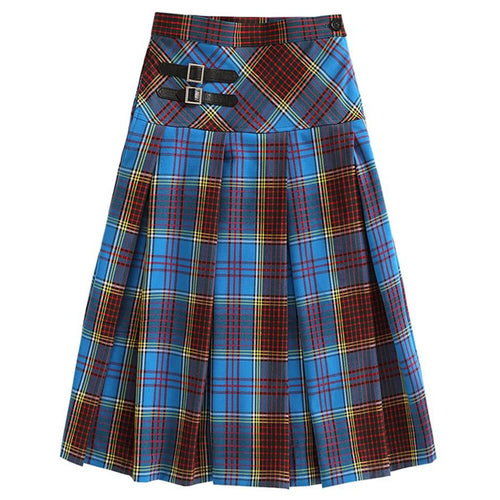 Boogzel Apparel School Riot Plaid Pleated Skirt