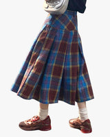 Boogzel Apparel School Riot Plaid Pleated Skirt, view 4
