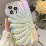 Boogzel Apparel Seashell Holographic iPhone Case, view 2