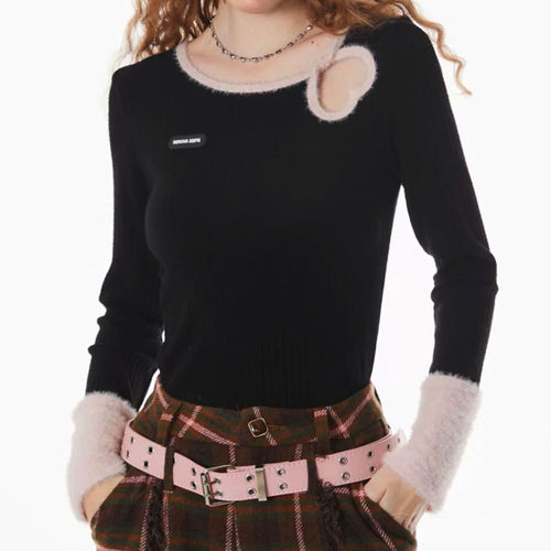 Boogzel Apparel Secret Crush Heart Cutout Top