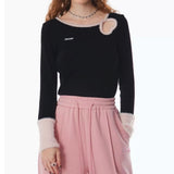 Boogzel Apparel Secret Crush Heart Cutout Top, view 2